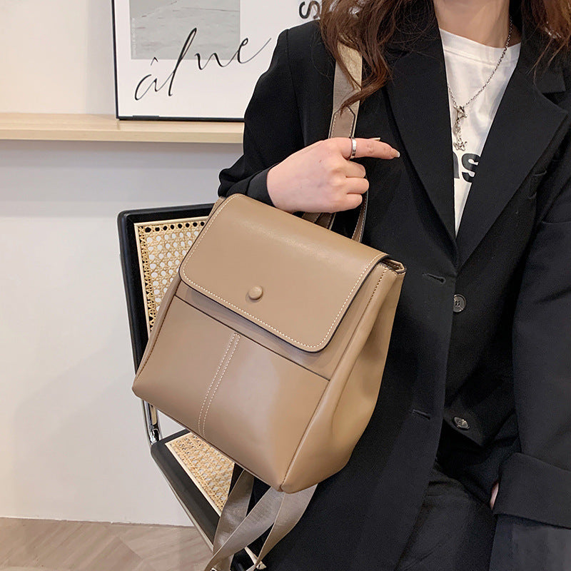 Women's Fashionable Large-capacity Textured Casual Backpack GO Buy