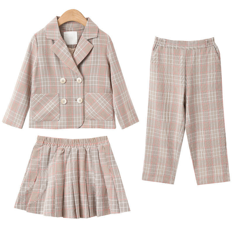 Girls Net Red Fashion Double Breasted Small Suit GO buy