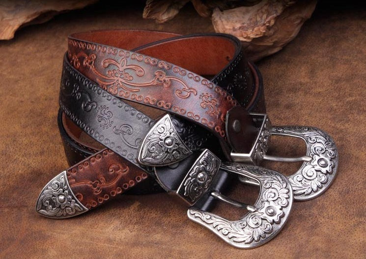 Jeans Belt Head Layer Cowhide Belt GO Buy