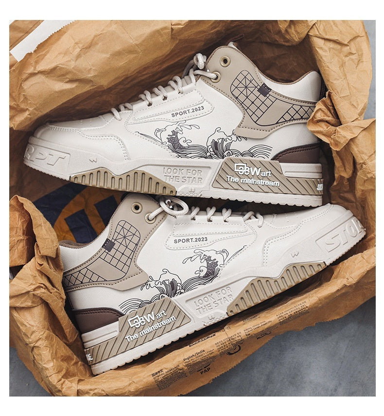 Men's Shoes Increased Easy Wear Borad Shoe Summer Casual Sports High-top Trendy Shoes Gobuy Fashion