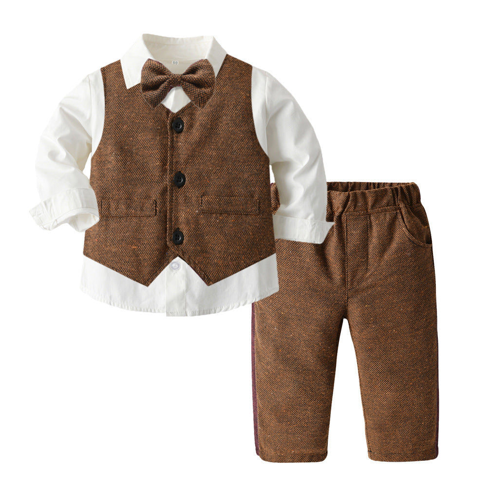Boys Autumn Clothing Children's Suit Three-piece Set GO buy