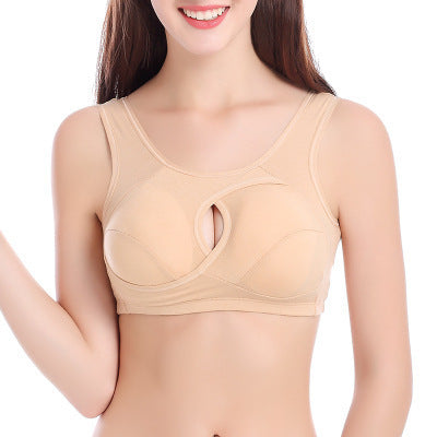 Cotton Anti-expansion Anti-Sag Gathering Adjustment Sports Bra GO buy