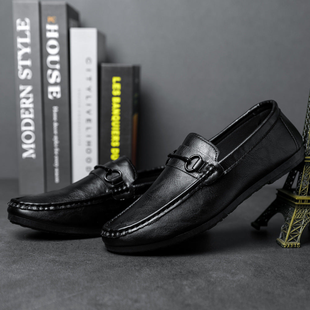 Casual Men's Solid Color Synthetic Leather Shoes Gobuy Fashion
