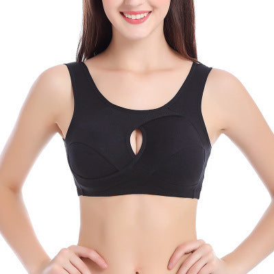 Cotton Anti-expansion Anti-Sag Gathering Adjustment Sports Bra GO buy