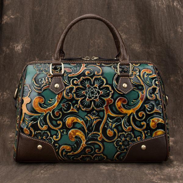European And American New Head Leather Soft Leather Women's Pillow Bag GO Buy