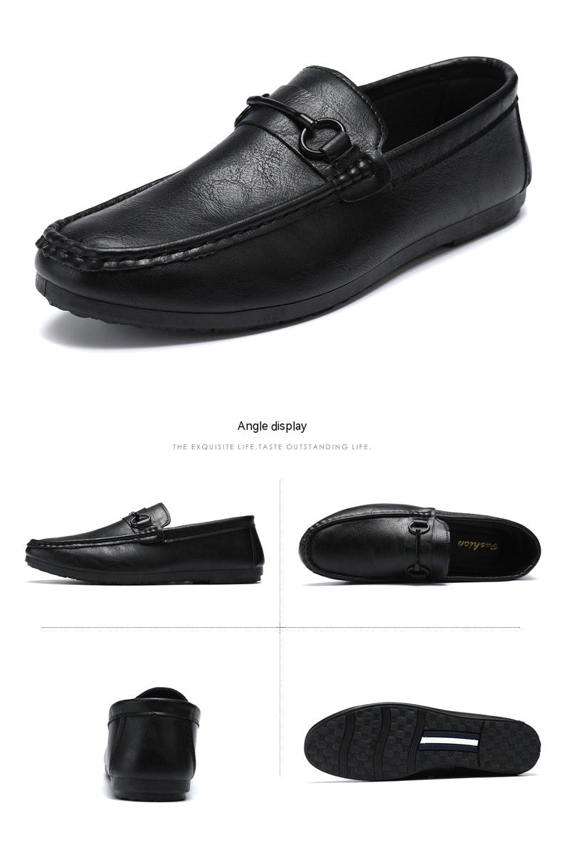 Casual Men's Solid Color Synthetic Leather Shoes Gobuy Fashion