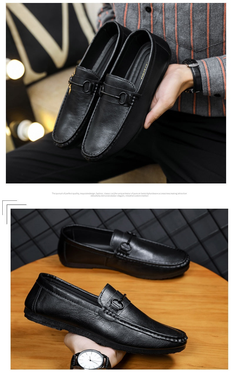 Casual Men's Solid Color Synthetic Leather Shoes Gobuy Fashion