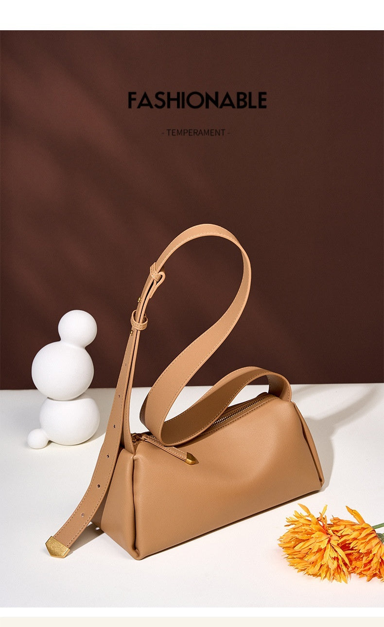 Women's High-grade Cowhide Baguette Underarm Bag GO Buy