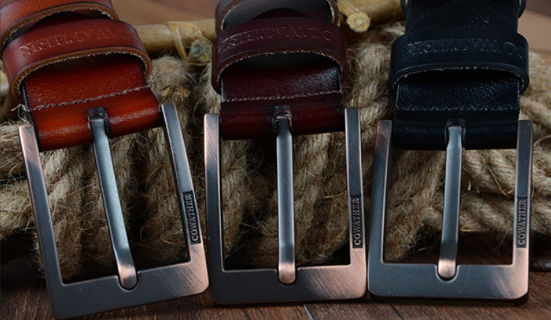 Men's leather belt GO Buy