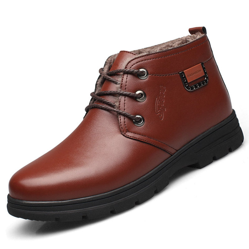 Plush and thick warm shoes for men GO Buy