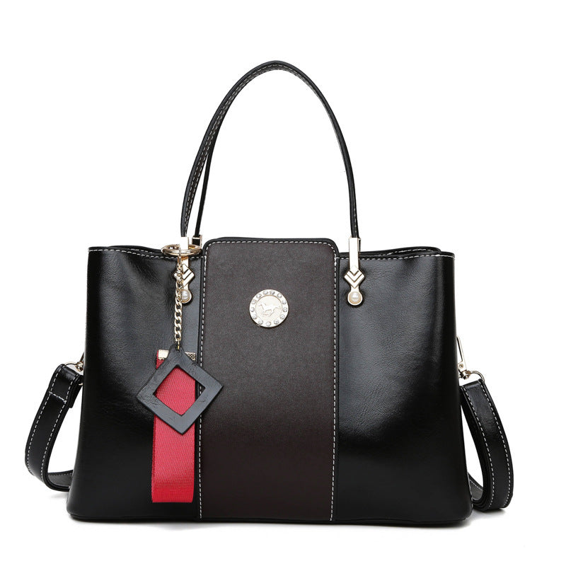Three-layer Soft Leather Shoulder Messenger Bag GO Buy