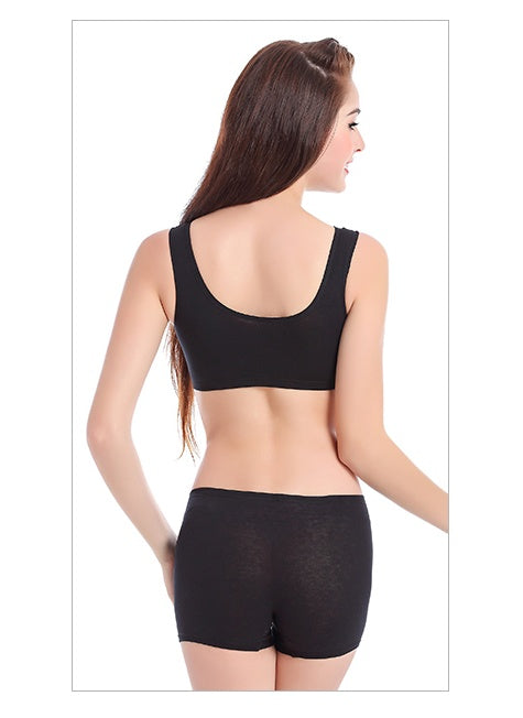 Cotton Anti-expansion Anti-Sag Gathering Adjustment Sports Bra GO buy
