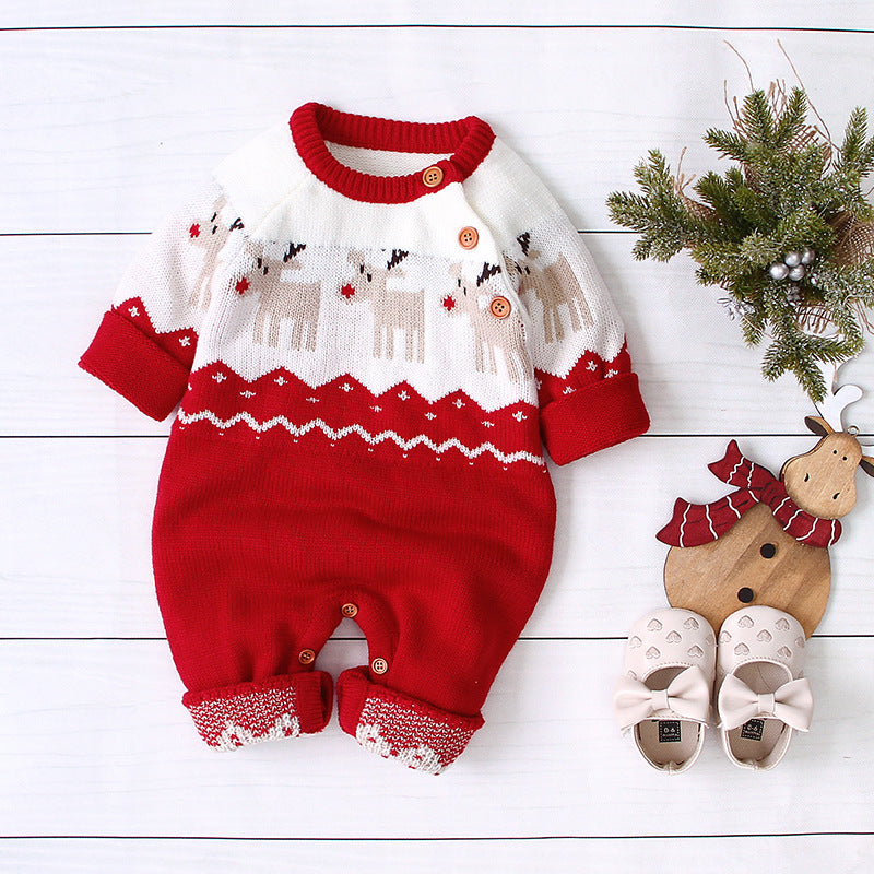 Children's Christmas Elk One-piece GO buy