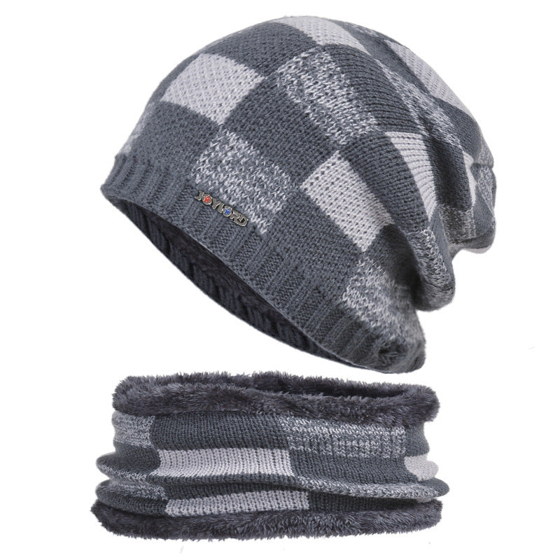 Winter Hat Pullover Bib Suit Plus Fluffy Thread GO Buy