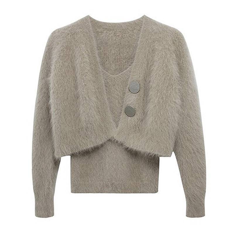 Vest Short Mink Velvet Camisole Sweater GO buy