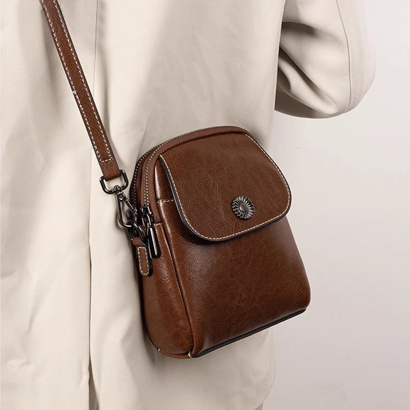 Women's Fashion Leather Messenger Bag GO Buy