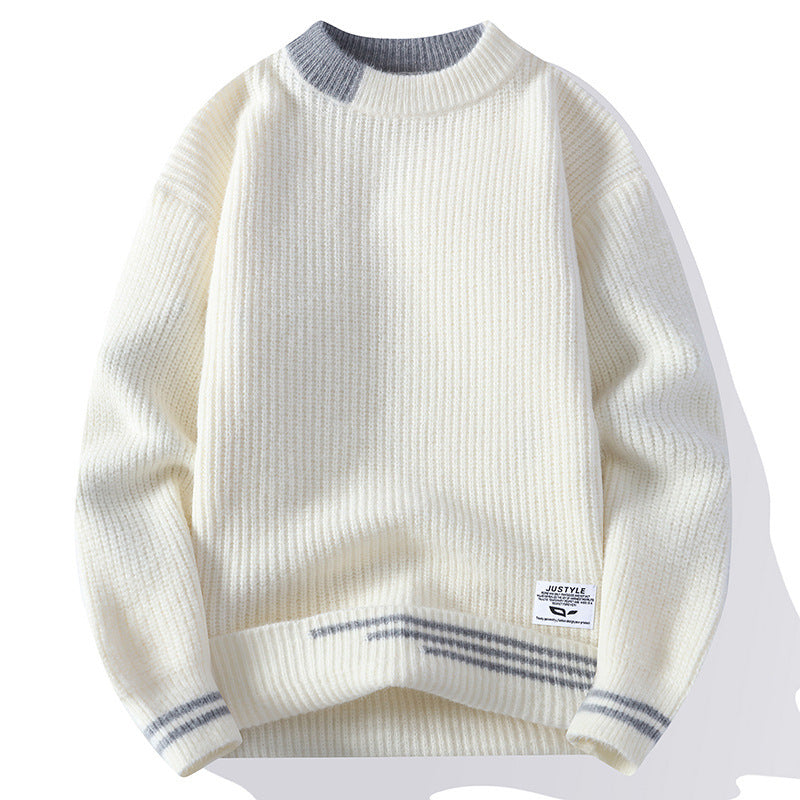 Men's Multi-color Stripe Sweater Cardigan GO Buy