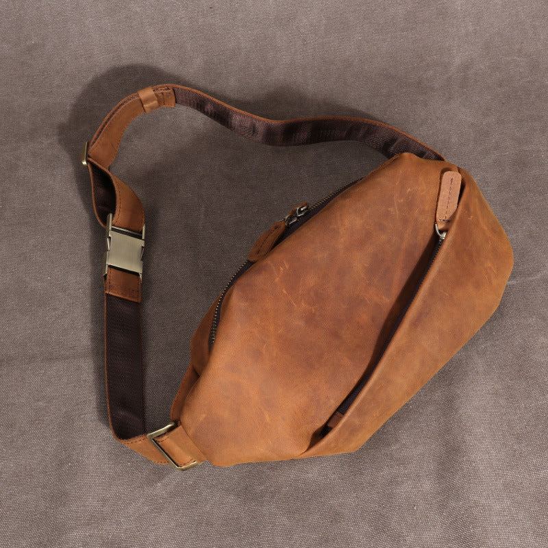 Multifunctional Waist Pack Cowhide Outdoor Riding GO Buy