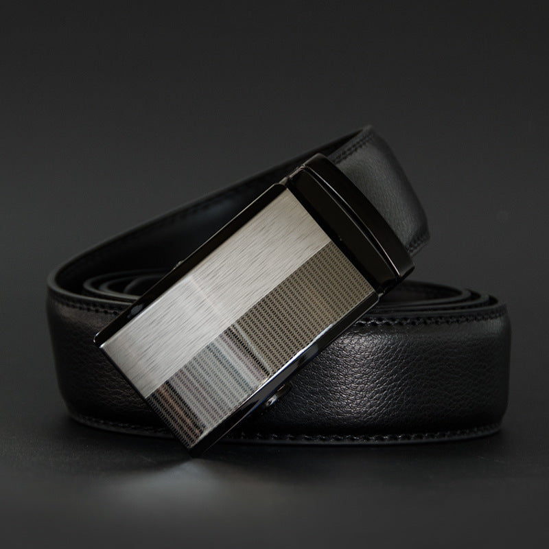 Men's two-layer cowhide belt belt GO Buy