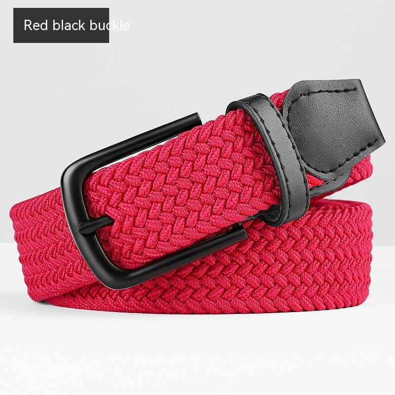 Woven Leather Belt Men's Pant Women's Jeans GO Buy