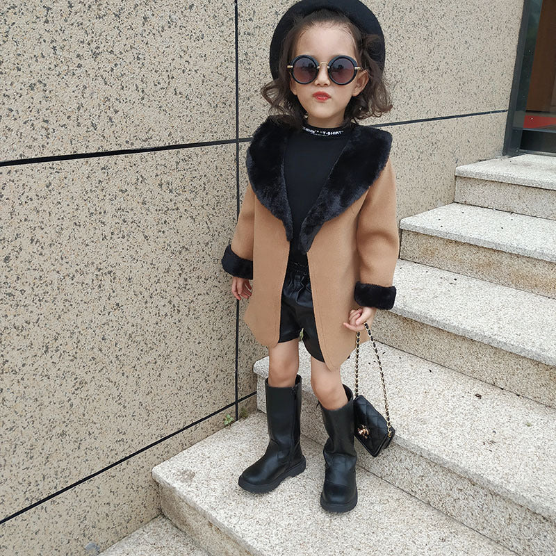 Coat Western fur collar coat GO buy