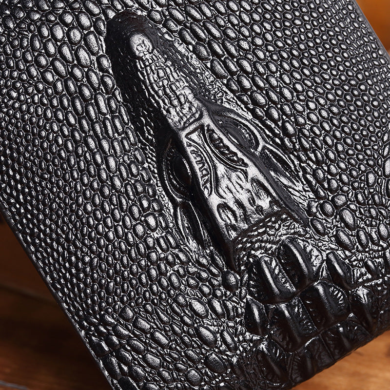 Men's Fashionable Casual Crocodile Print Wallet GO Buy