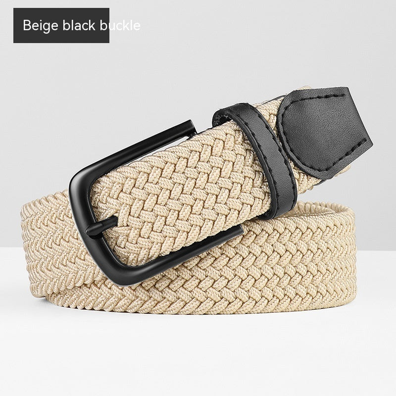 Woven Leather Belt Men's Pant Women's Jeans GO Buy