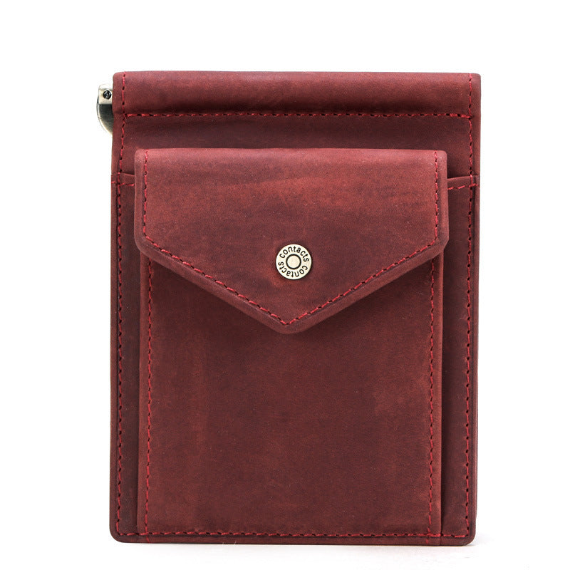 Retro Crazy Horse Cowhide Multifunctional Card Bag GO Buy