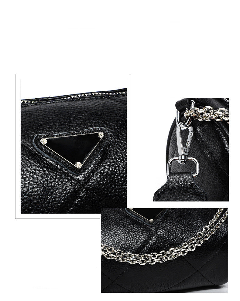 Fashion Chain Bag Embroidered Line Rhombus One Shoulder Messenger GO Buy