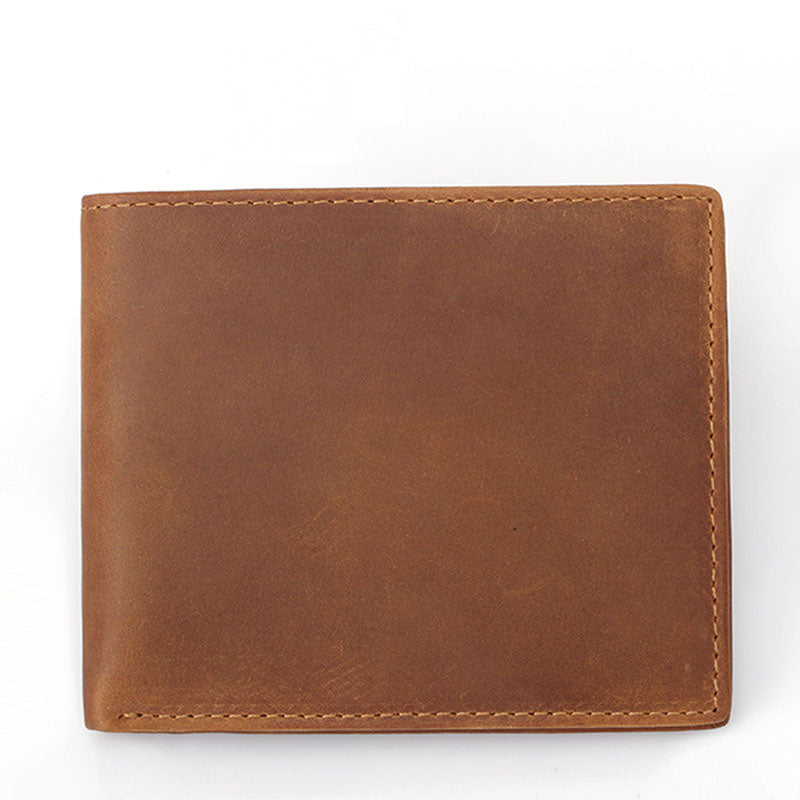 Men's Wallet Made Of Crazy Horse Leather GO Buy