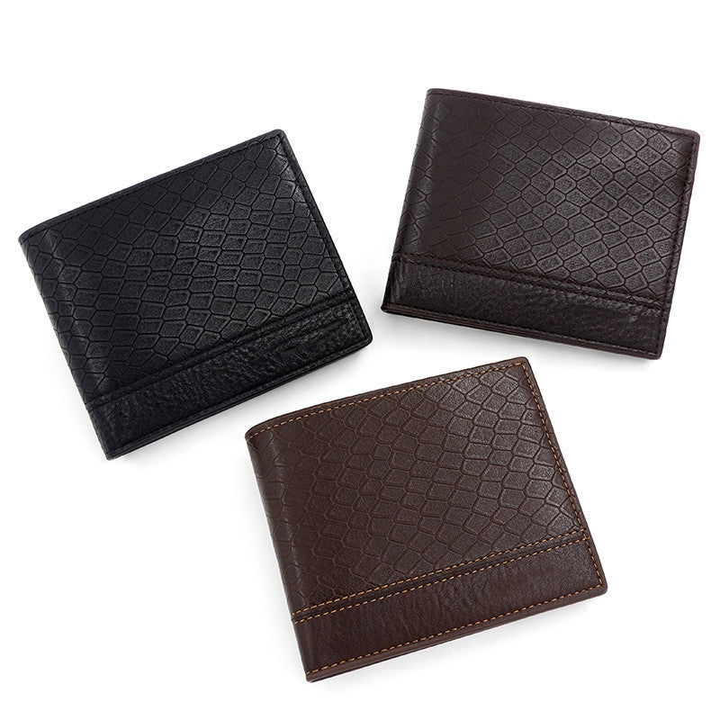 Men's Fashion Large Capacity Embossed Snake Pattern Wallet GO Buy