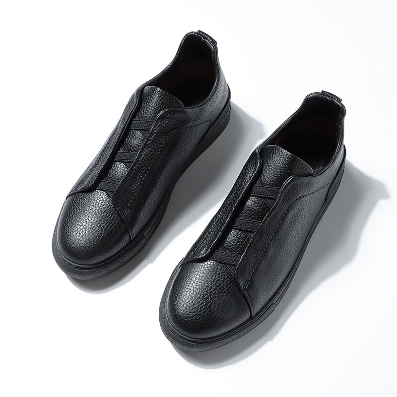 Soft Bottom Soft Surface Short Casual New Men's Leather Shoes GO Buy