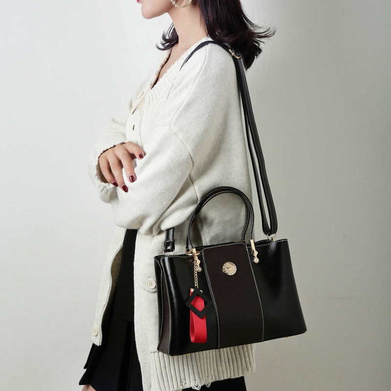 Three-layer Soft Leather Shoulder Messenger Bag GO Buy