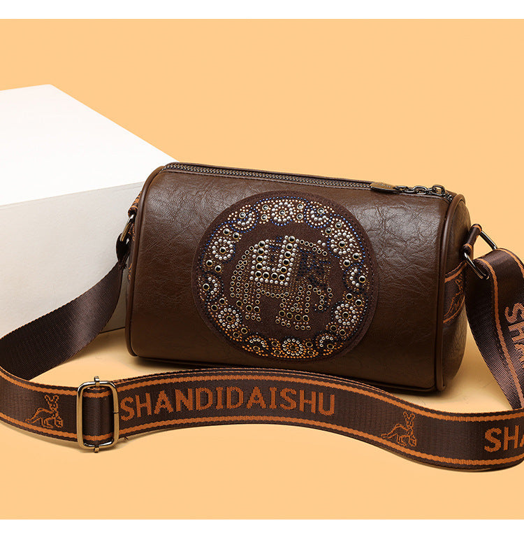 Women's Stylish Colored Diamond Shoulder Messenger Bag GO Buy