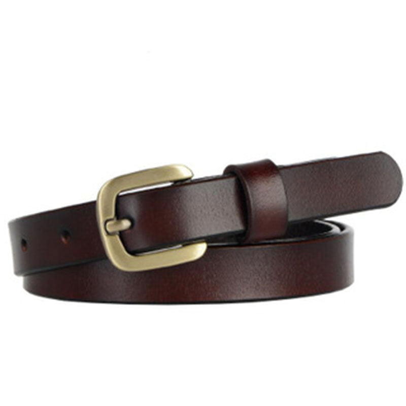 Women's Leather Belt Simple And Versatile Cowhide Belt GO Buy