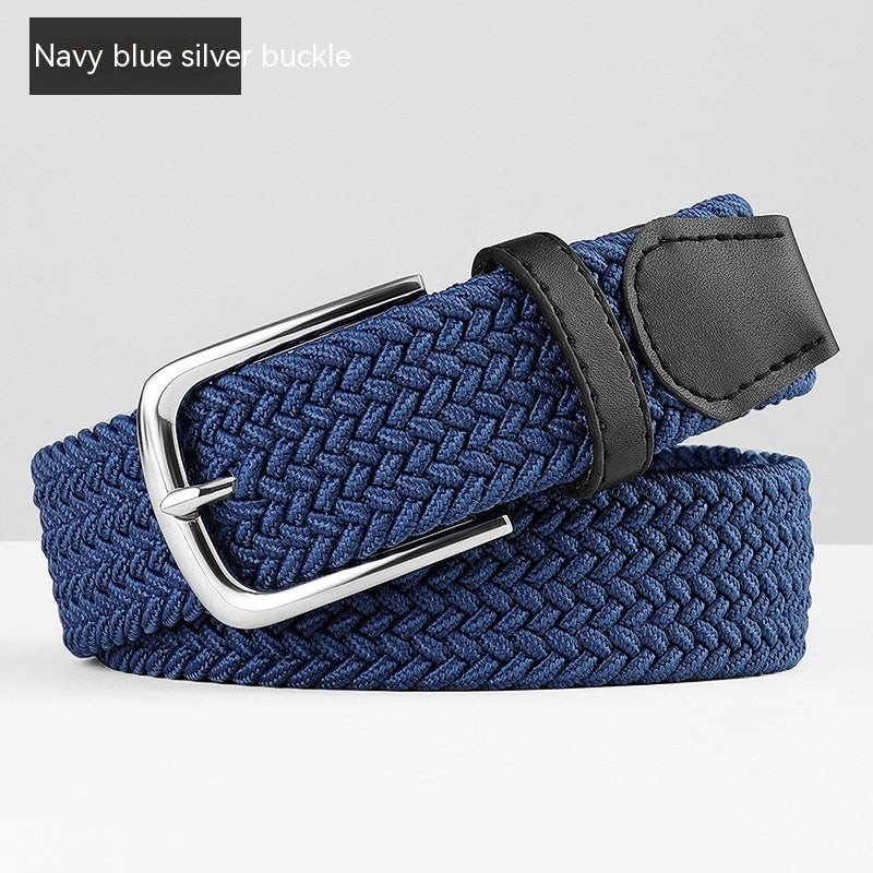 Woven Leather Belt Men's Pant Women's Jeans GO Buy