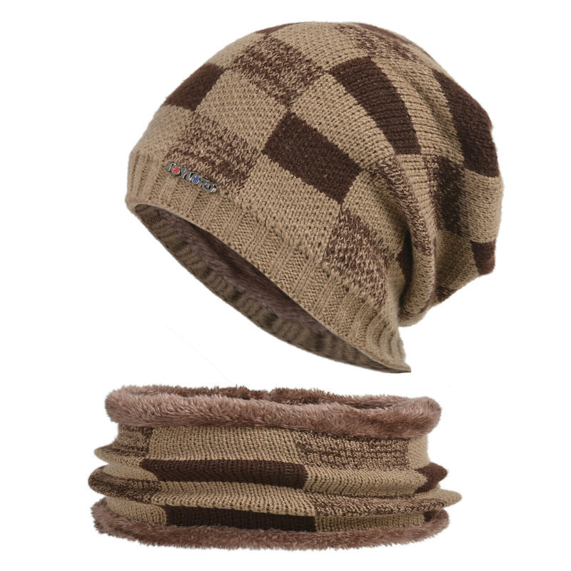 Winter Hat Pullover Bib Suit Plus Fluffy Thread GO Buy