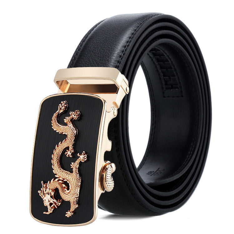Men's Belt Automatic Buckle Business Trouser Belt GO Buy
