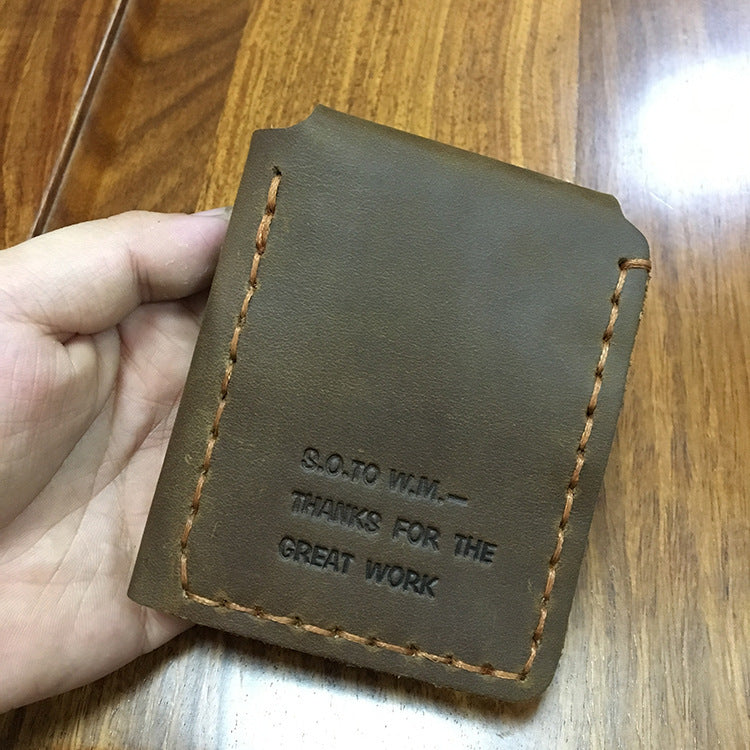 Tri-fold personalized retro wallet GO Buy