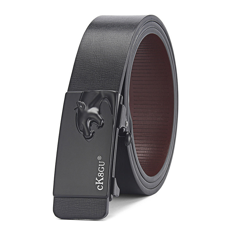 Toothless Automatic Buckle Belt Men's Leather Belt GO Buy