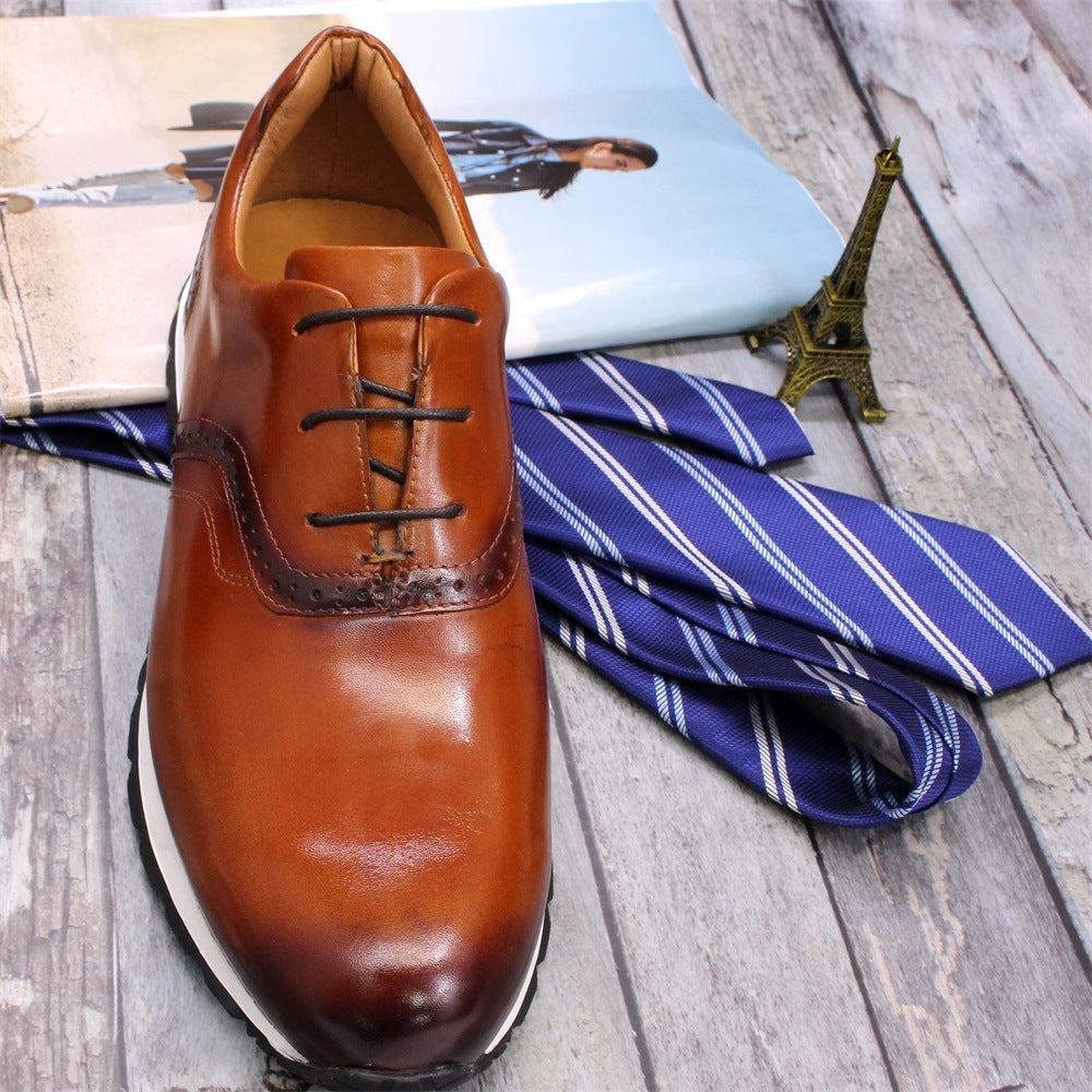 Breathable And Non Slip Leather Men Shoes GO Buy