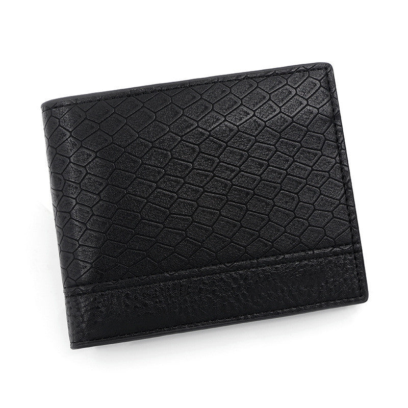 Men's Fashion Large Capacity Embossed Snake Pattern Wallet GO Buy