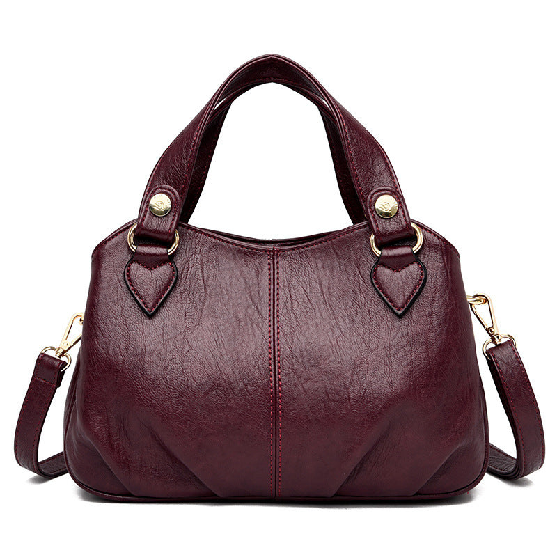Multifunctional Handbag Sheepskin Stitching One-shoulder Messenger Bag GO Buy