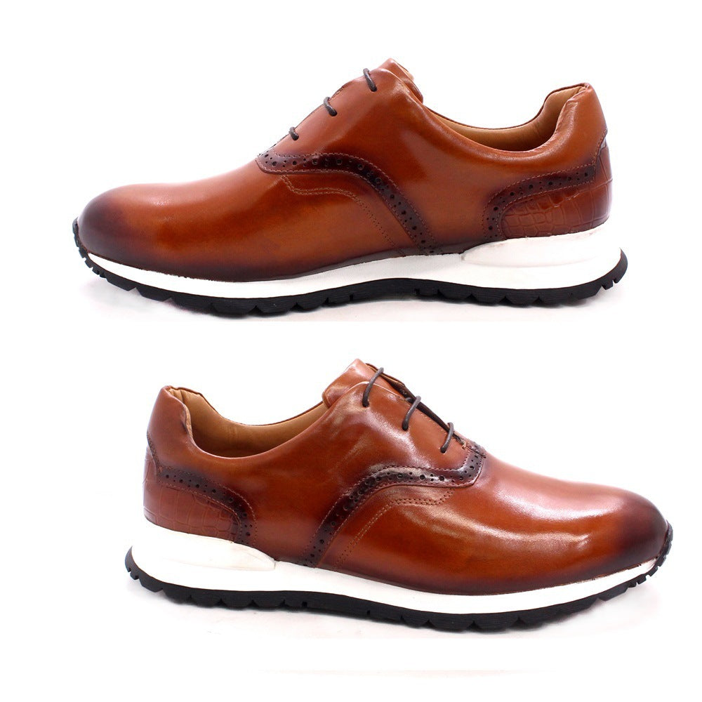 Breathable And Non Slip Leather Men Shoes GO Buy