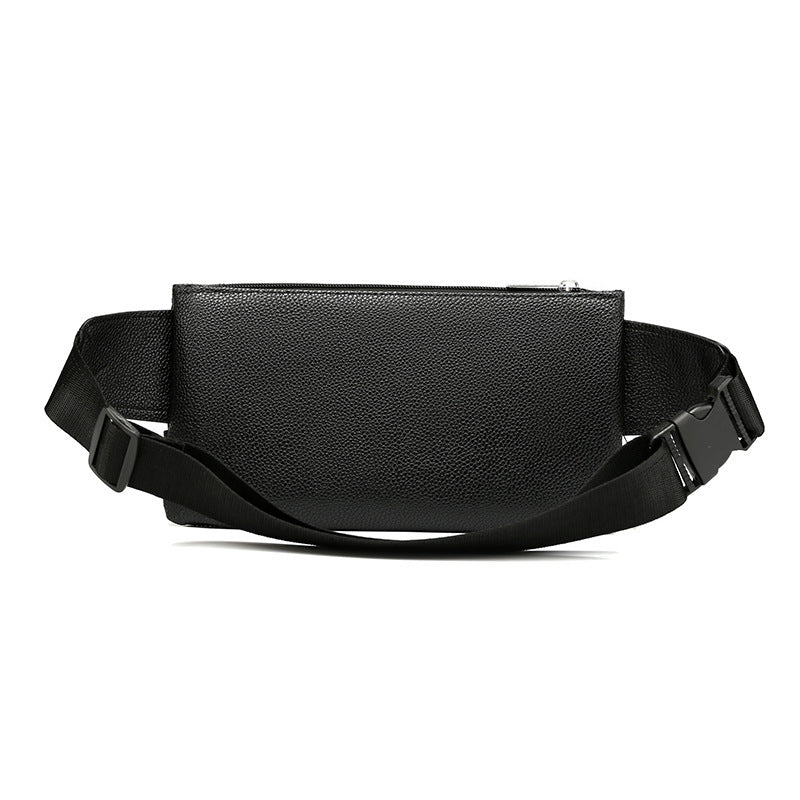 Men's Belt Bag Classic Solid Color PU Leather Waist Bag Outdoor Leisure Travel Fanny Pack Purse GO Buy