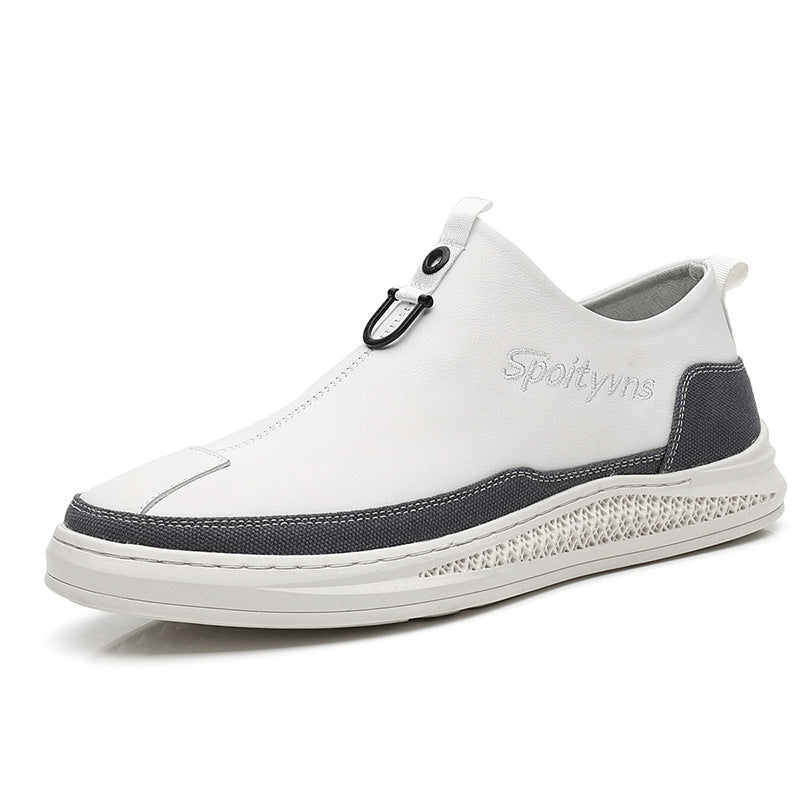New Mens Leather Casual Shoes White Tenis Footwear For Men GO Buy