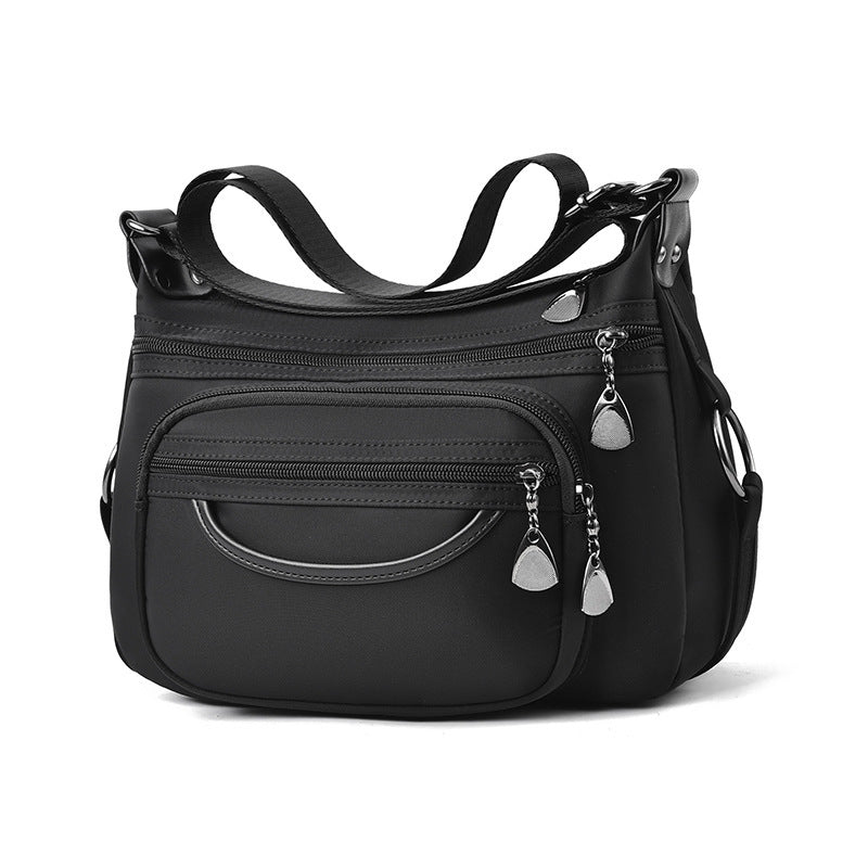 Women Work Bag Multi-pocket Messenger Bag With Zippers Daily Crossbody Bag GO Buy