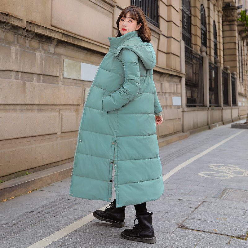 Women's Down Padded Jacket Mid-length Over-the-knee Padded Jacket GO buy