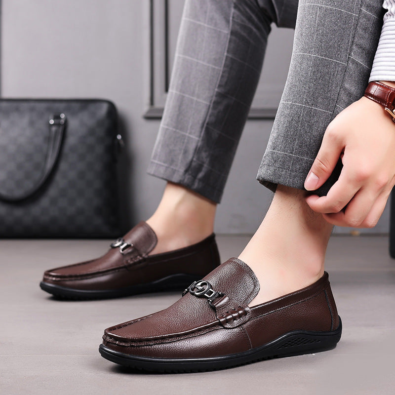 Fashion Casual Shoes Men Leather Feet GO Buy