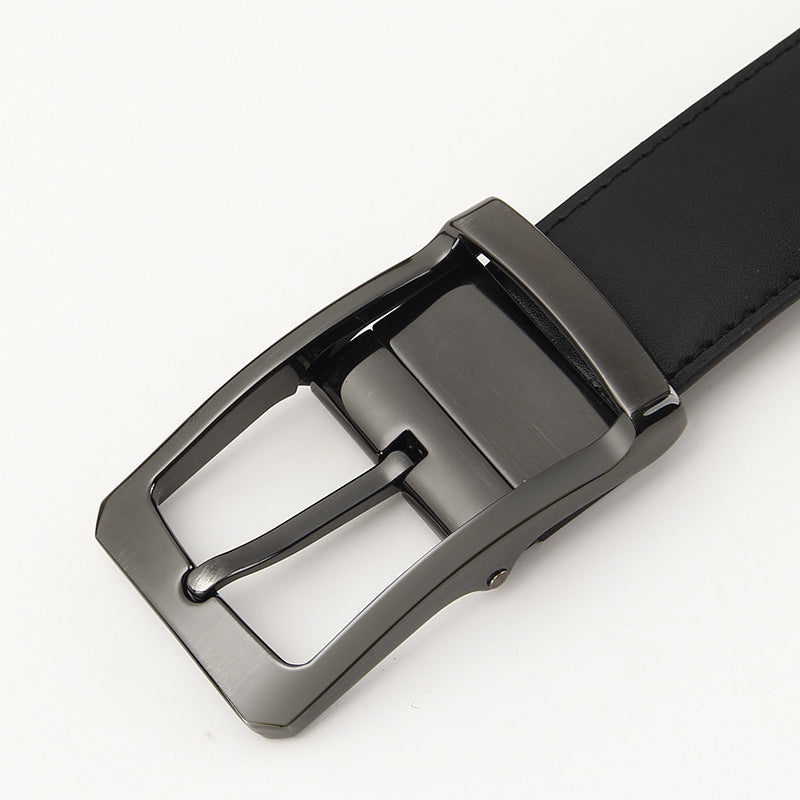 Microfiber Pin Buckle Belt Men's All-match Casual Cowhide Belt GO Buy